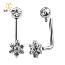 ASTM F136 Titanium Gift Wedding Trendy WOMEN'S Party Unisex Engagement Anniversary Belly Ring Piercing Jewelry